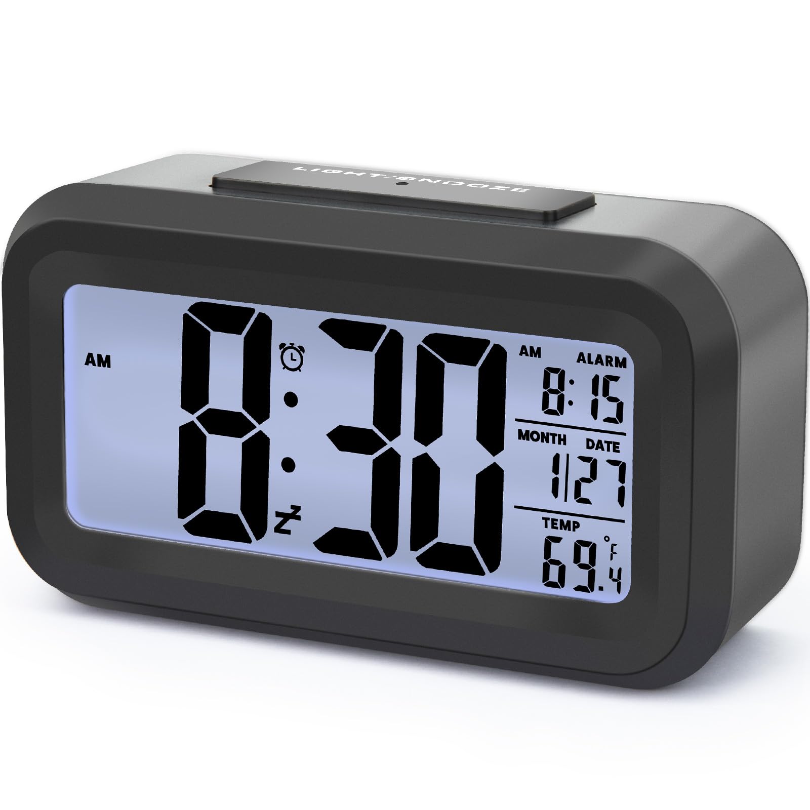 Alarm Clock��Alarm Clocks for Bedrooms��Small Wall Clock��Large Display Digital Calendar Alarm Clock Suitable for Elderly and Children, Bedroom, Office, Living Room, Desk